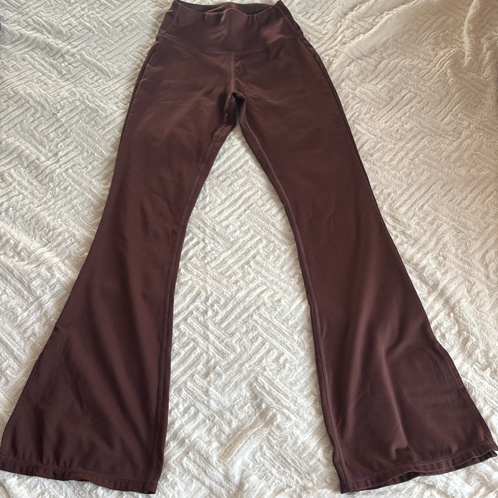 Wilo The Label Brown Flair Yoga Pants XS